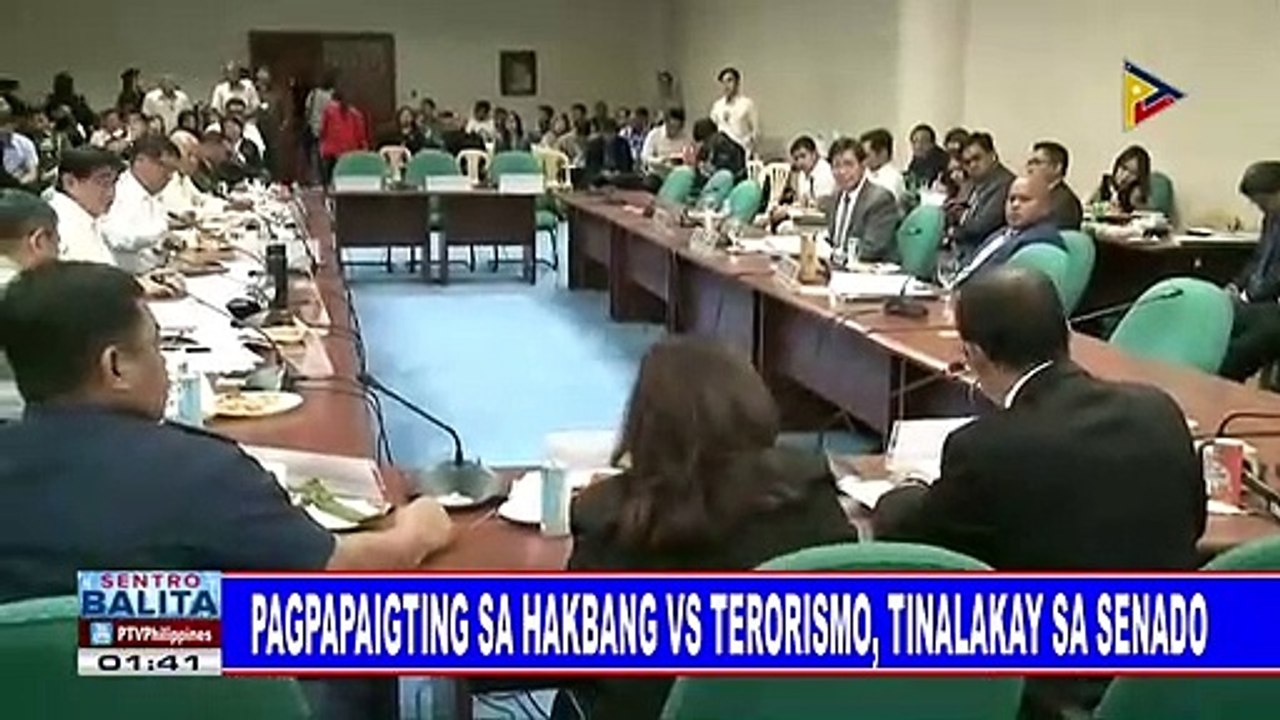 Pagpapaigting sa hakbang vs terorismo, tinalakay sa Senado