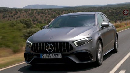 Mercedes-AMG A 45 S 4MATIC+ in Mountain gray Driving Video