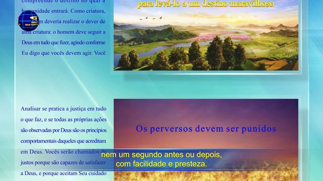 A palavras de Deus Você deve preparar boas ações suficientes para seu destino