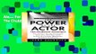 About For Books  The Power of the Actor: The Chubbuck Technique  Review