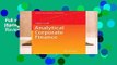 Full version  Analytical Corporate Finance (Springer Texts in Business and Economics)  Review