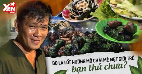 Bò lá lốt nướng mỡ chài giá bình dân ngay Quận 1