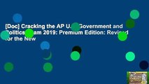 [Doc] Cracking the AP U.S. Government and Politics Exam 2019: Premium Edition: Revised for the New