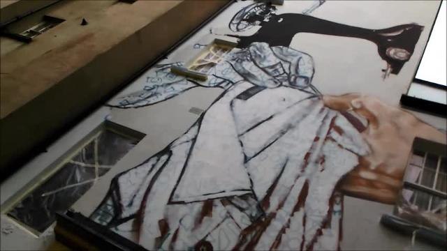 New Factory Girls mural in Derry