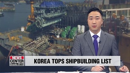 Korea tops global shipbuilding orders for 3rd straight month this July