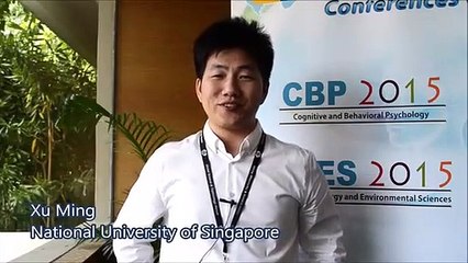 Xu Ming at SEES Conference 2015 by GSTF Singapore