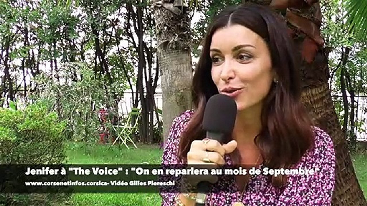 Jenifer à Erbalonga : "The Voice ? On en reparlera au mois de Septembre"