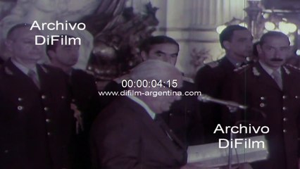 Carlos Laidlaw asume en Casa de Gobierno - Presidencia de Videla 1978