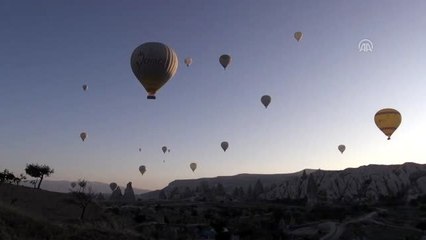 Kapadokya'da bayram tatili yoğunluğu