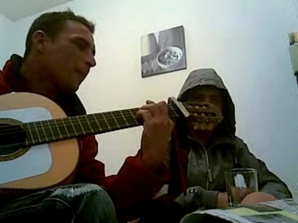 Momo et moi pour notre pote sisi