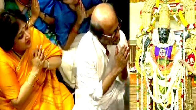 Rajini in Athivaradhar Temple | அத்திவரதர் கோவிலில் நள்ளிரவில் தரிசனம் செய்த ரஜினிகாந்த்- வீடியோ