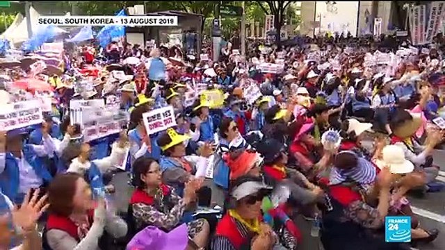 Japanese protesters hold anti-Abe rally amid trade tensions with South Korea