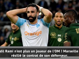 OM - Marseille a résilié le contrat de Rami