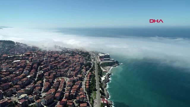 Zonguldak'ta sis kartpostallık görüntüler oluşturdu