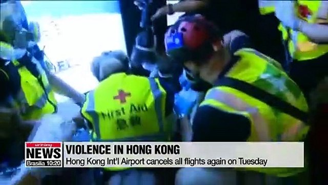 Hong Kong flights resume, but protestors return to airport