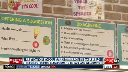 Teachers prepare for first day of school in Bakersfield