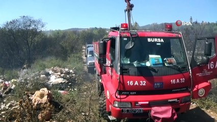 İnegöl'de korkutan orman yangını