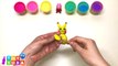 [4K] DIY Play-Doh Learn Make Pikachu ピカチュウ Pokemon Pokémon Go Toy Soda