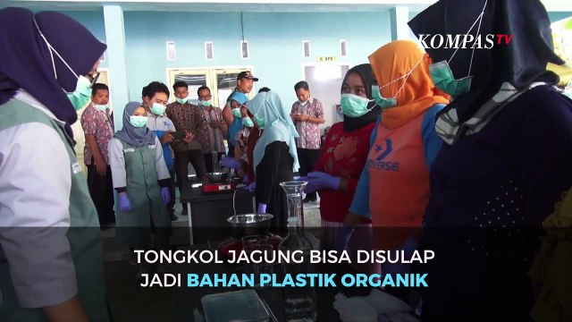 Begini Tongol Jagung diubah Jadi Plastik Ramah Lingkungan