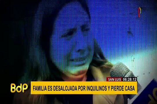 San Luis: propietarios viven en la calle tras ser desalojados de su casa por inquilinos