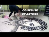 Cette coiffeuse transforme les cheveux coupés en œuvres d'art