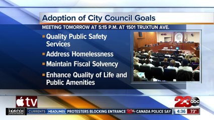 Bakersfield City Council setting goals for the coming year