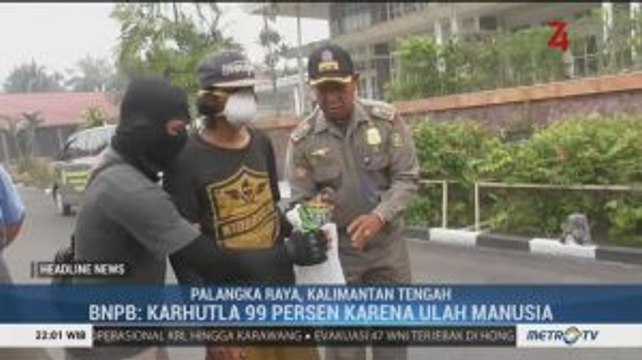 Satpol PP Tangkap 1 Pelaku Pembakar Lahan di Palangka Raya