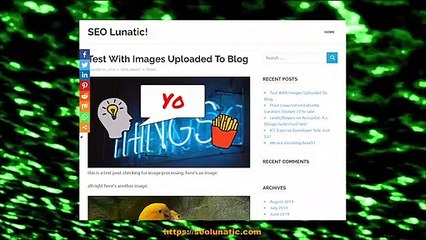 Test With Images Uploaded To Blog