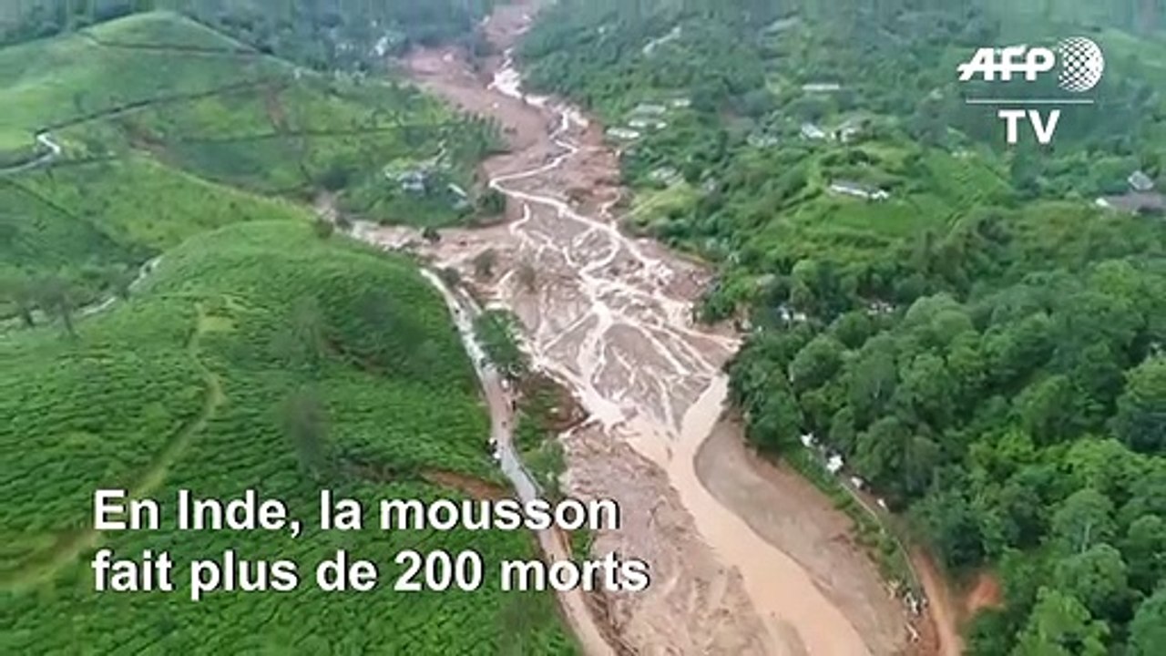 Inde : images des inondations au Kerala