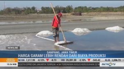 Harga Garam di Sampang Anjlok
