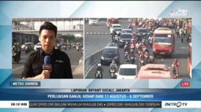 Uji Coba Perluasan Ganjil Genap Berlangsung Hingga 6 September 2019