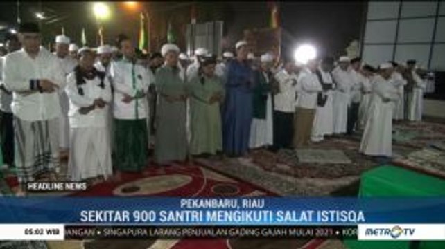 Ratusan Warga NU di Pekanbaru Gelar Salat Istiska