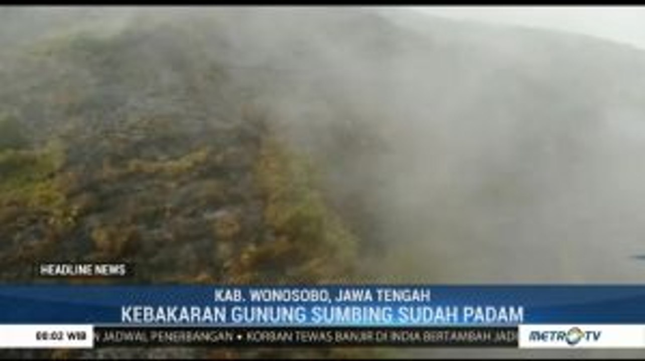 Kebakaran di Gunung Sumbing Berhasil Dipadamkan