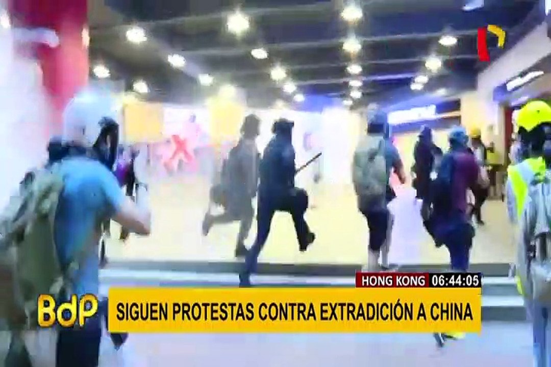Caos en aeropuerto internacional de Hong Kong por protestas antigubernamentales