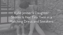 Kylie Jenner’s Daughter Stormi Is Her Tiny Twin in a Matching Dress and Sneakers
