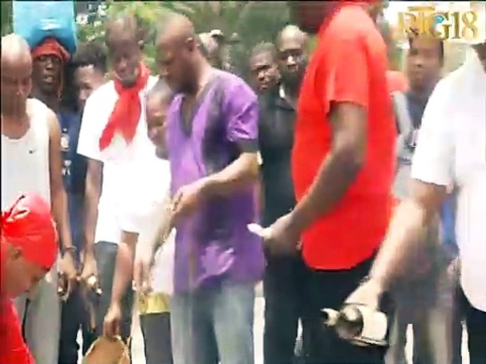 Seremoni vodou yon jou avan komemorasyon  bwa kayiman