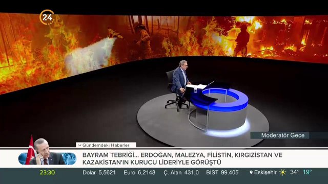 Marmara Adası'nda orman yangını