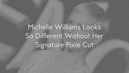 Michelle Williams Looks So Different Without Her Signature Pixie Cut