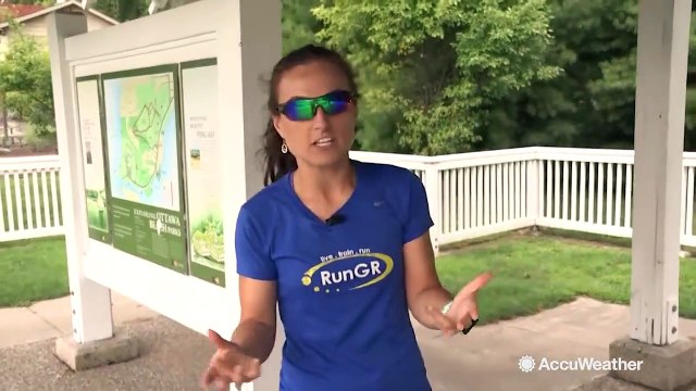 Stair climb at Mt. Pisgah, Holland, Michigan