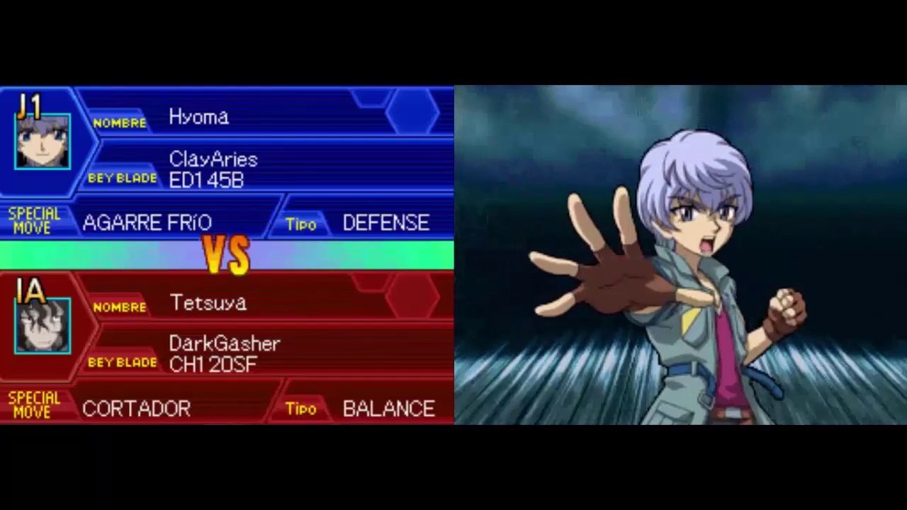 Beyblade Metal Masters NDS - Modo Arcade con Hyoma #MetalFight #RJ_Anda