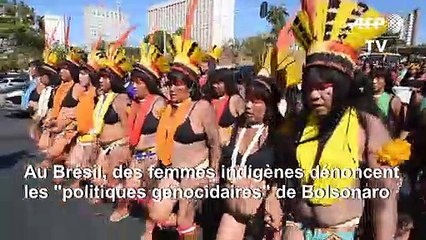 Brésil: des femmes indigènes contre "les politiques génocidaires" de Bolsonaro