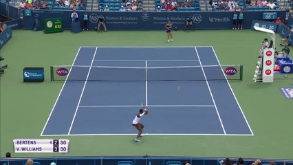 Download Video: Venus Williams beats Bertens in Cincinnati thriller