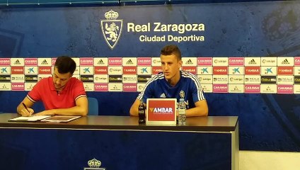 Rueda de prensa de Nieto en el Real Zaragoza