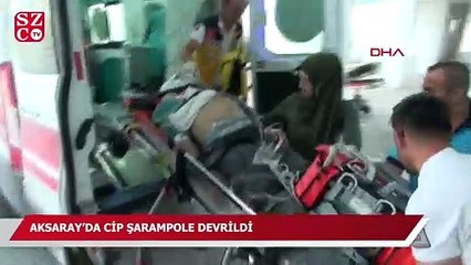 Cip şarampole devrildi