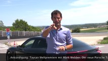 Porsche Taycan Weltpremiere mit Mark Webber