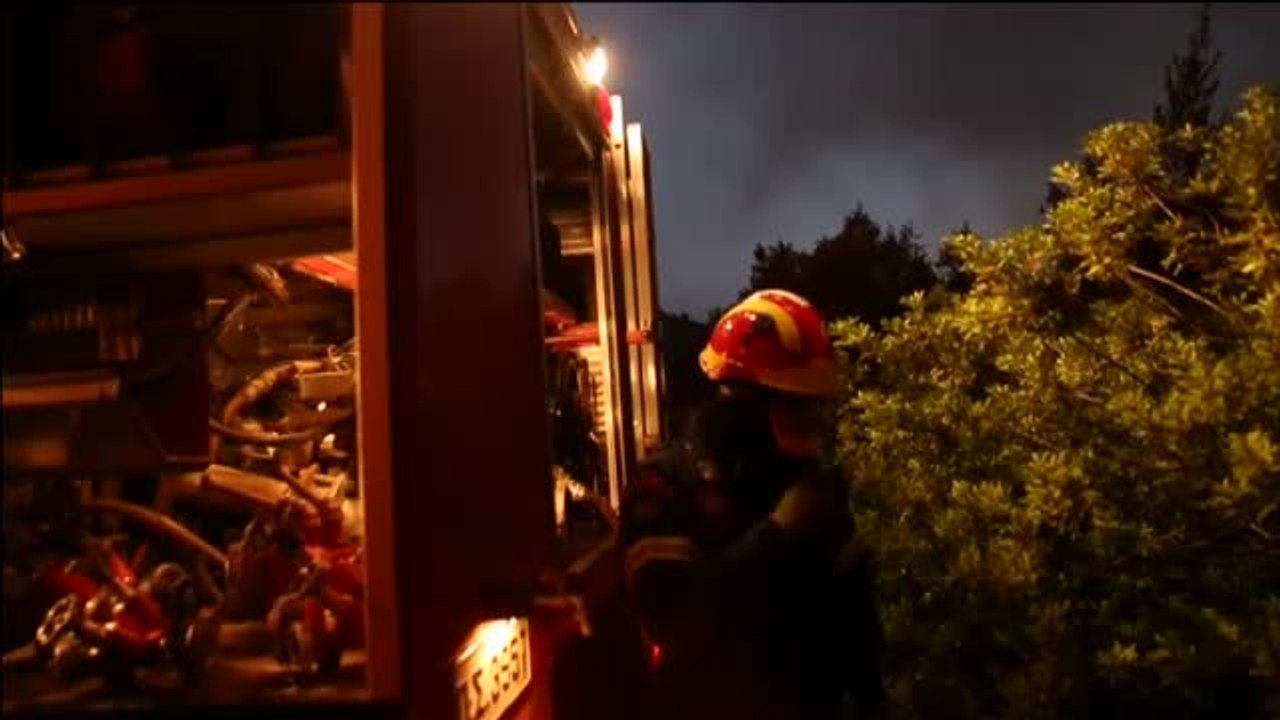 Un incendio forestal pone en peligro la isla griega de Eubea