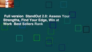 Full version  StandOut 2.0: Assess Your Strengths, Find Your Edge, Win at Work  Best Sellers Rank