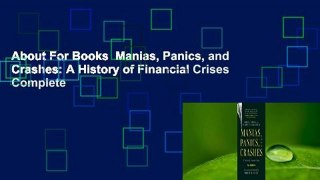 About For Books  Manias, Panics, and Crashes: A History of Financial Crises Complete
