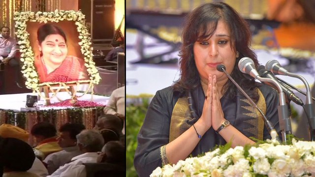 Bansuri Swaraj Emotional Speech At Sushma Swaraj Condolence Meet || Oneindia Telugu