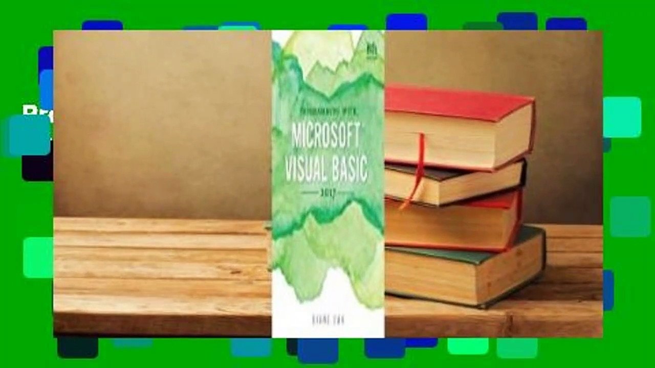 Programming with Microsoft Visual Basic 2017